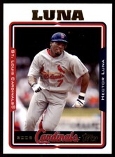 2005 Topps Hector Luna Baseball Cards #617