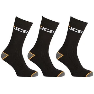 JCB Calcetines para Hombre Actividad al Exterior 3 Pares Resistencia Gruesa Bota de Trabajo Longitud - Imagen 1 de 9