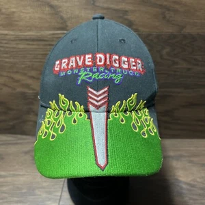 Vintage Grave Digger Monster Truck Racing Hat Skull Monster Jam Y2K - Picture 1 of 8