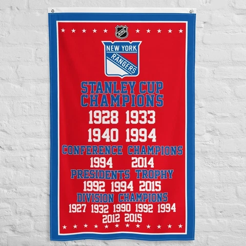 Premium Flag New York Rangers 3x5 ft Banner NHL Ice Hockey Stanley Cup Champions Cover