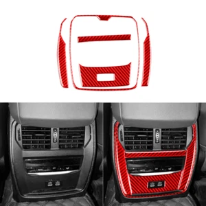 Embellecedor de escape trasero de fibra de carbono rojo para BMW Serie 4 G26 - Imagen 1 de 5