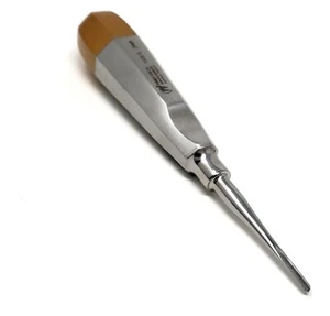 Stainless Steel 3MM Straight Dental Surgery Extraction Luxating Elevator Gold - Picture 1 of 3