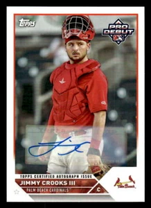 Jimmy Crooks III 2023 Topps Pro Debut #PD-177 Autographs - Picture 1 of 2