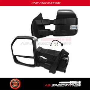 Power Heated Chrome Signal Puddle Light For 2015 - 2017 Ford F-150 Pair Mirrors - Foto 1 di 10