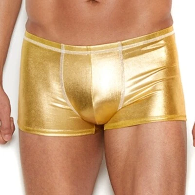 HOMBRE Sexy MOMENTOS ELEGANTES Metálico BRILLANTE Boxer BREGAJAS Pantalones Cortos ROPA INTERIOR Baúles Foto 1 de 2