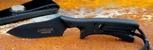 "NEW"Camillus Tyrant D2 STEEL G10, Leather Sheath/W Sharpner BY G&G HAWK DESIGN - Picture 1 of 5