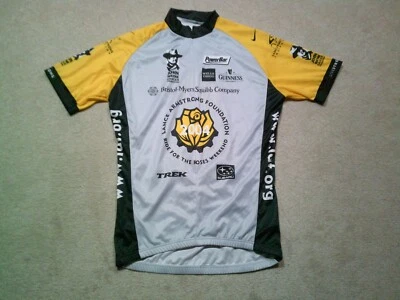 VTG Nike Live Strong Cycling Jersey Mens Medium Lance Armstrong Foundation 2004 - Image 1 of 4