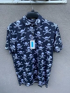 Polo de golf Proud 90 talla S pequeño calavera Aop - Imagen 1 de 8