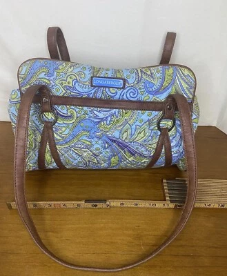 Bolso de Hombro Longaberger con Bolsillos 13x9 Paisley Tela Acolchada Bolso de Mano para Mujer’s Foto 1 de 4