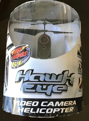 AIR HOGS R/C Hawk Eye VIDEO CAMERA HELICOPTER Black Copter SPIN MASTER Brand New - Image 1 of 4