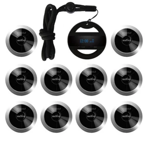 SINGCALL Wireless Calling Pager System 1 Lanyard Watch and 10 Pagers APE310S - Zdjęcie 1 z 8