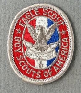 1955-1971 Eagle Scout Rank Patch Oval Cloth Back Near Mint Cond. Type 4 [MA250] - Picture 1 of 2