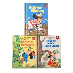 Wonderful World Of Reading Mickey Mouse Adventure Lot Hardcover Disney 1973 - Bild 1 von 12