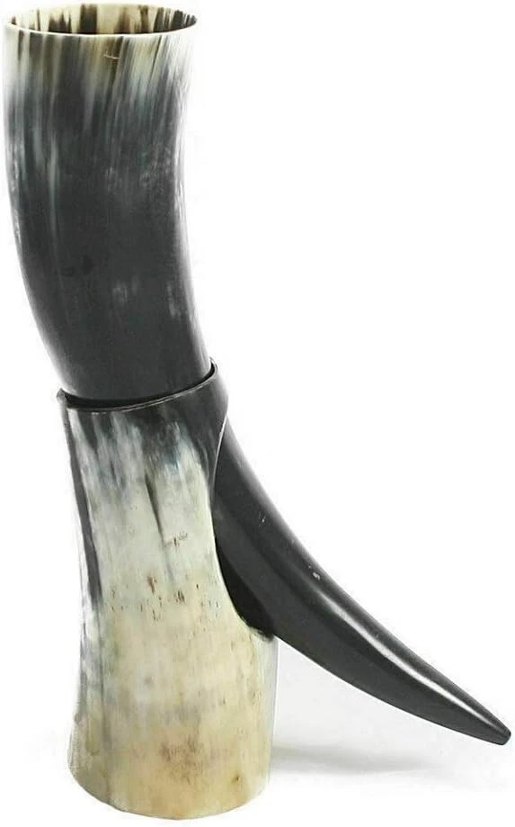 Viking Drinking Horn with stand - Medieval Inspired Beer PACK OF 3 - Image 1 of 1