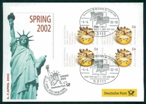 GERMAN POST EXHIBITION-COVER 2002 USA NEW YORK STATUE OF LIBERTY m3224 - Picture 1 of 2
