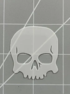 Small 190 Micron Mylar Skull Inverted Stencil 6x8cm Spray Art Template Shape 40K - Picture 1 of 2