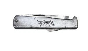 Vintage Black Cat Y44Y Pocket Knife WW2 JAPAN 3 1/2” Blade - Picture 1 of 4