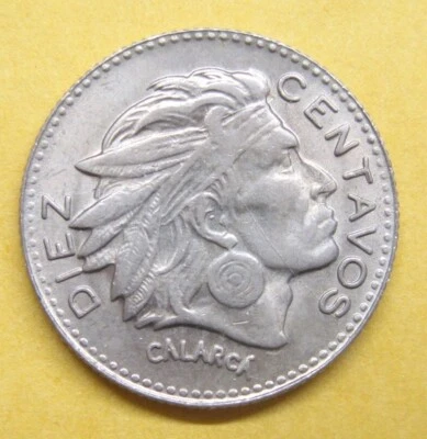 1966 Columbia 10 Centavos Die Crack Take a Look - Image 1 of 2