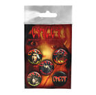 Cancer 5 Button Badge Set Official Death Metal Band Merch