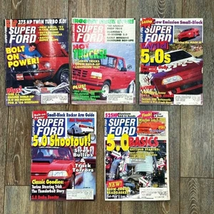 Super Ford Magazines 1990s Lot of 5 Mustang Cobra Torino Trucks Ranchero 1993 - Imagen 1 de 4