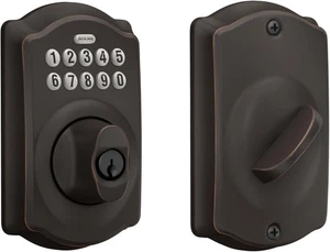 Schlage BE365 V CAM 716 Camelot Teclado Deadbolt, Cerradura Electrónica de Entrada Sin Llave💥 - Imagen 1 de 6