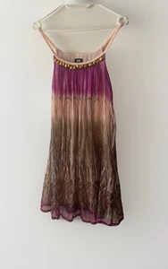 Sommer Kleid Lila Rosa Glitzer Gr. 34 XS (36) H&m Leicht Luftig - Bild 1 von 3