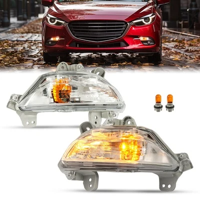 For Mazda 3 / 3 Sport 2014 2015 2016 Front Bumper Turn Signal Lights Left&Right - Image 1 of 4