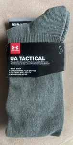Under Armour Adult Green OTC Polyester UA HeatGear Tactical Boot Socks Sz 4-8 - Picture 1 of 3