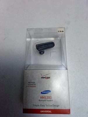 Verizon Samsung HM1200 Bluetooth Headset, Standard, Universal - NEW SEALED!! - Image 1 of 4