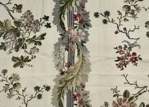 Ralph Lauren Home Espalier Parchment Floral Linen Fabric Sample 33”x25” #25 - Picture 1 of 11