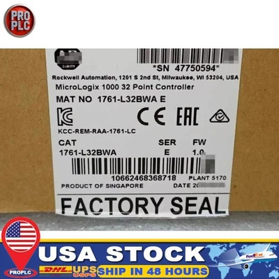 Allen-Bradley 1761-L32BWA MicroLogix1000 32 Point Controller  US Free Tax - Image 1 of 4
