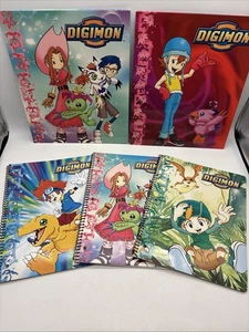 Vintage Digimon Spiral Notizbuch 3 Ringe Ordner Neu aus altem Lagerbestand Schulbedarf Menge 5 - Bild 1 von 20