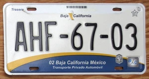 Baja California Mexico Nummernschild Nummernschild - Bild 1 von 1
