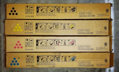 Genuine Set of 4 Ricoh MP C6003 CMYK Toner Cartridges Ricoh/Lanier/Savin - Image 1 of 2