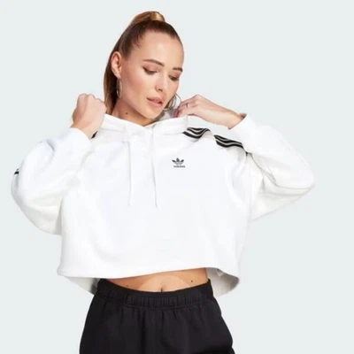Adidas ADICOLOR CLASSICS CROPPED HOODIE Sweatshirt XS - Image 1 of 4