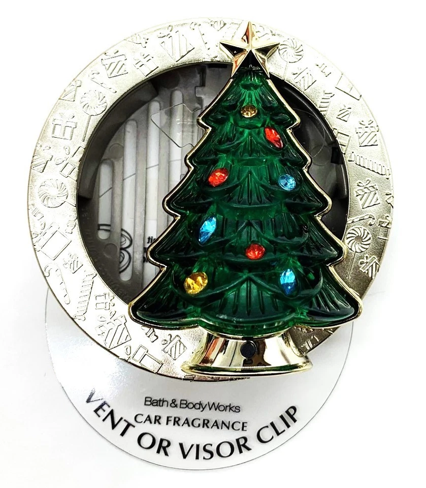 BAÑO Y CARROCERÍA FUNCIONA Clip Coche Árbol de Navidad Coche Fragancia Ventilación o Visera Clip Foto 1 de 1