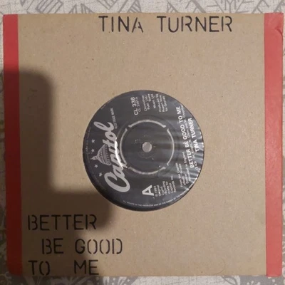 Tina Turner Better Be Good to Me 7 Vinyl Single Record - Image 1 of 3