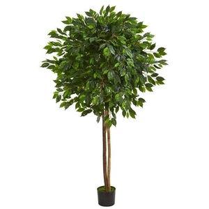 Indoor 6.5 ft. Ficus Artificial Tree - Picture 1 of 3