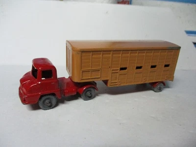 Camión de ganado Matchbox Lesney Major Packs M-7 - GPW, PUERTA TRASERA ROJA, suelto Foto 1 de 2