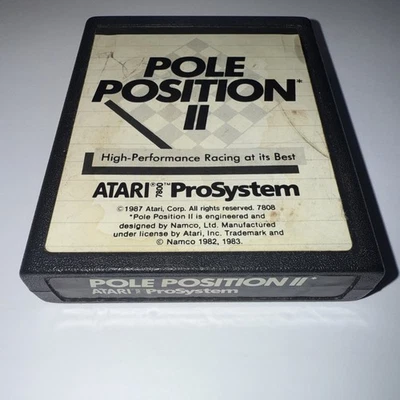 Pole Position II 2 ATARI 7800 game cartridge - Image 1 of 4
