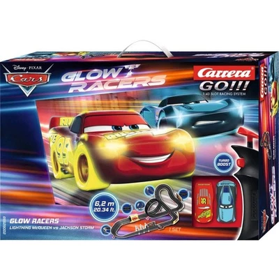 Carrera 62559 Go!!! Disney Cars Glow Racers Slot Car Set Brand New - image 1 of 4