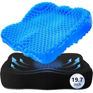 Thicken 19.7in Seat Cushion Gel, Large Cooling Seat Cushion for Long Sitting,... - Picture 1 of 7