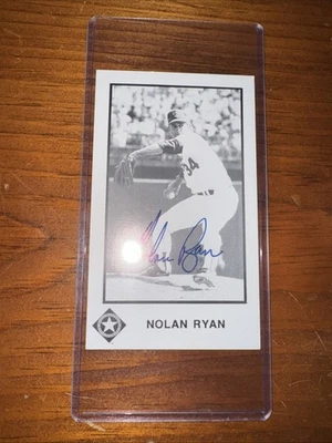 Nolan Ryan Texas Rangers Signed Auto  Photo Card 3x5 ⚾️ - Image 1 of 2