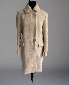 Hermoso abrigo de lana/lana YELL Alemania LLAMA. Pequeño/marfil - Imagen 1 de 17