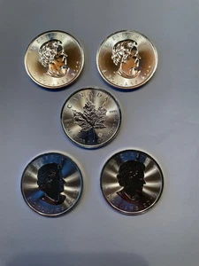 5 Stück Silbermünze 1oz Elizabeth 2 5 Dollars 2017 - Bild 1 von 3