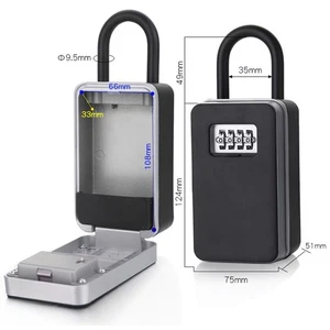 Stylish Weatherproof Key Safe with Combination Lock for Home or For Office Use - Picture 1 of 12