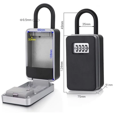 Stylish Weatherproof Key Safe with Combination Lock for Home or For Office Use - Image 1 of 4