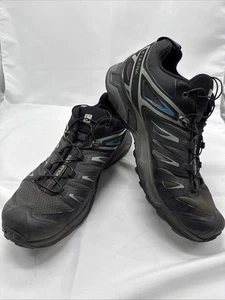 Salomon X Ultra schwarz blau niedrig Wandern Trail Laufschuhe Herren Gr. 9,5 Contagrip - Bild 1 von 19