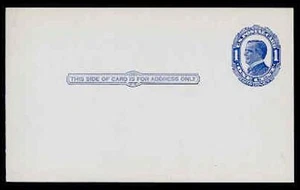 UX22/S30a 1c WILLIAM McKINLEY "THIN CARD STOCK" variety - Picture 1 of 2