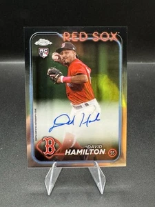 2024 Topps Chrome - Rookie Autographs #RA-DHA David Hamilton (AU, RC) Red Sox - Foto 1 di 2
